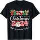 Family 2024 Christmas Matching Outfits Team Santa Elf Squad T-Shirt - T-Shirt | Black