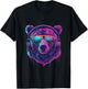 DJ Bear EDM Music Headphones Bear Lover Techno Beatmaker T-Shirt - T-Shirt | Black