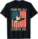 Thank God I'm A Country Music Boy Cowboy Western Retro T-Shirt - T-Shirt | Black