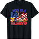 The Bald Eagle American Flag WTF Is A Kilometer T-Shirt - T-Shirt | Black