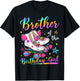 Brother Of The Birthday Girl Rolling Skate Family Matching T-Shirt - T-Shirt | Black