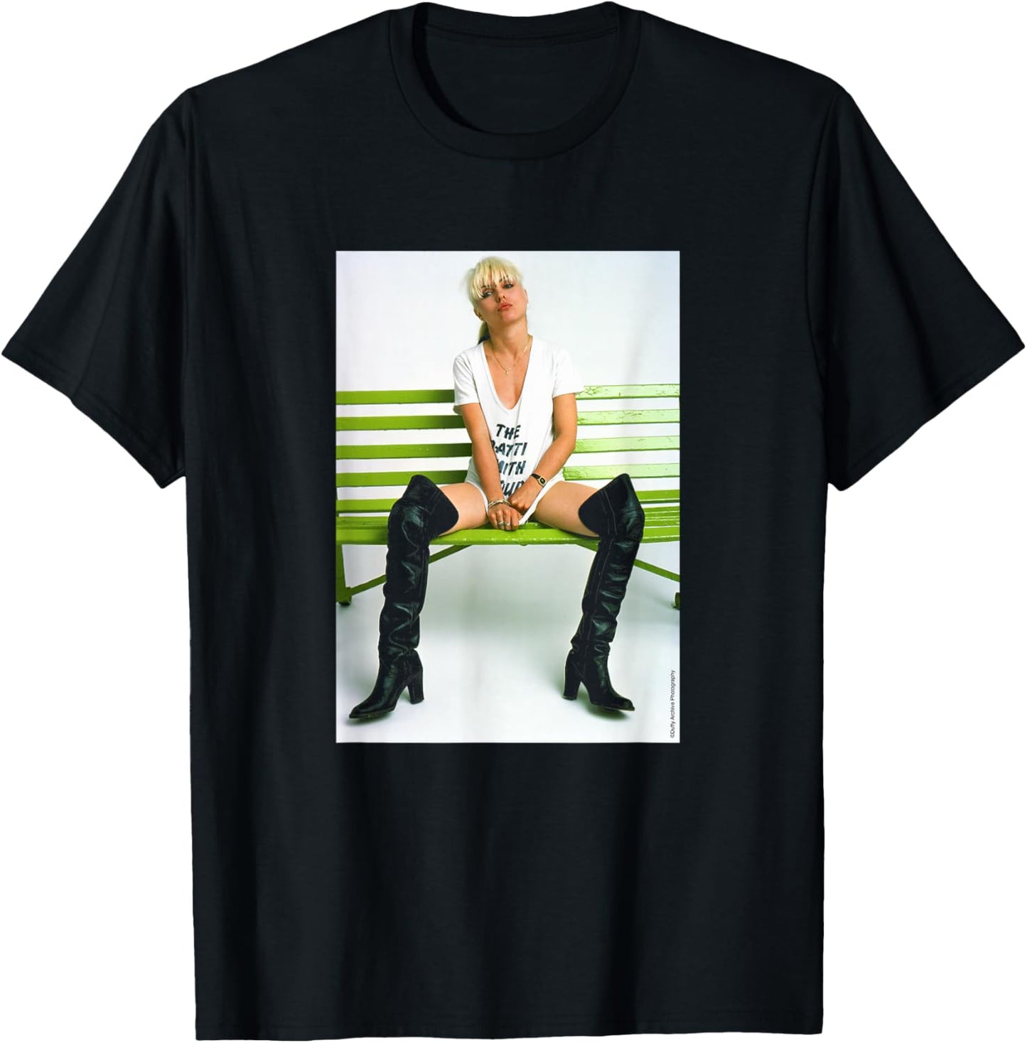 Duffy Archive Photography Blondie Singer Debbie Harry Photo T-Shirt - T-Shirt | Black