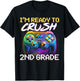 I'm Ready to Crush 2nd Grade Back to School Video Game Boys T-Shirt - T-Shirt | Black