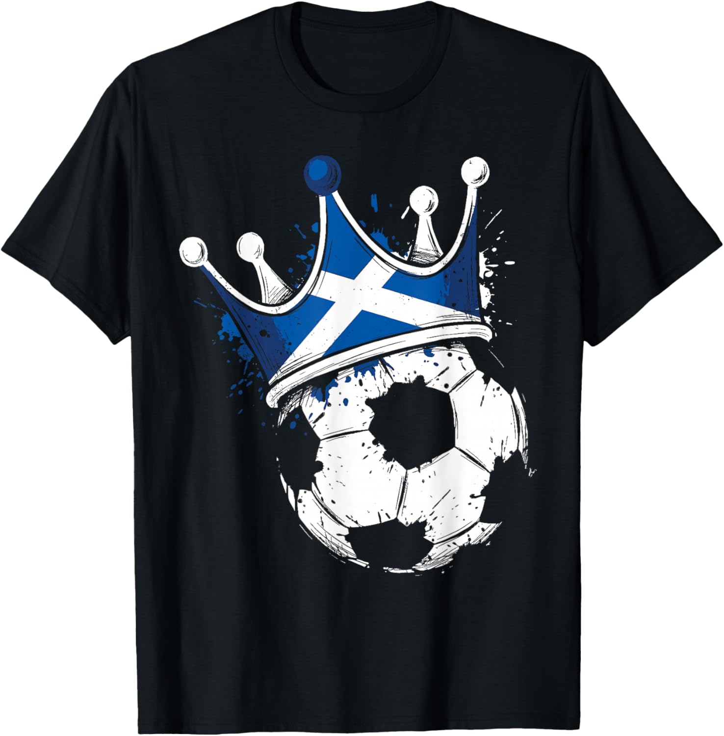 Scottish Flag Novelty Scotland T-Shirt - T-Shirt | Black