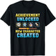 New Character Created - Pregnancy Announcement Gamer T-Shirt - T-Shirt | Black