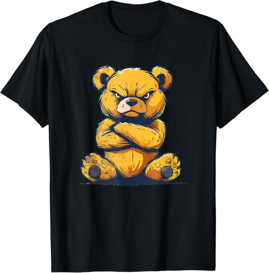 Furious Teddy Bear with crossed Arms Costume T-Shirt - T-Shirt | Black