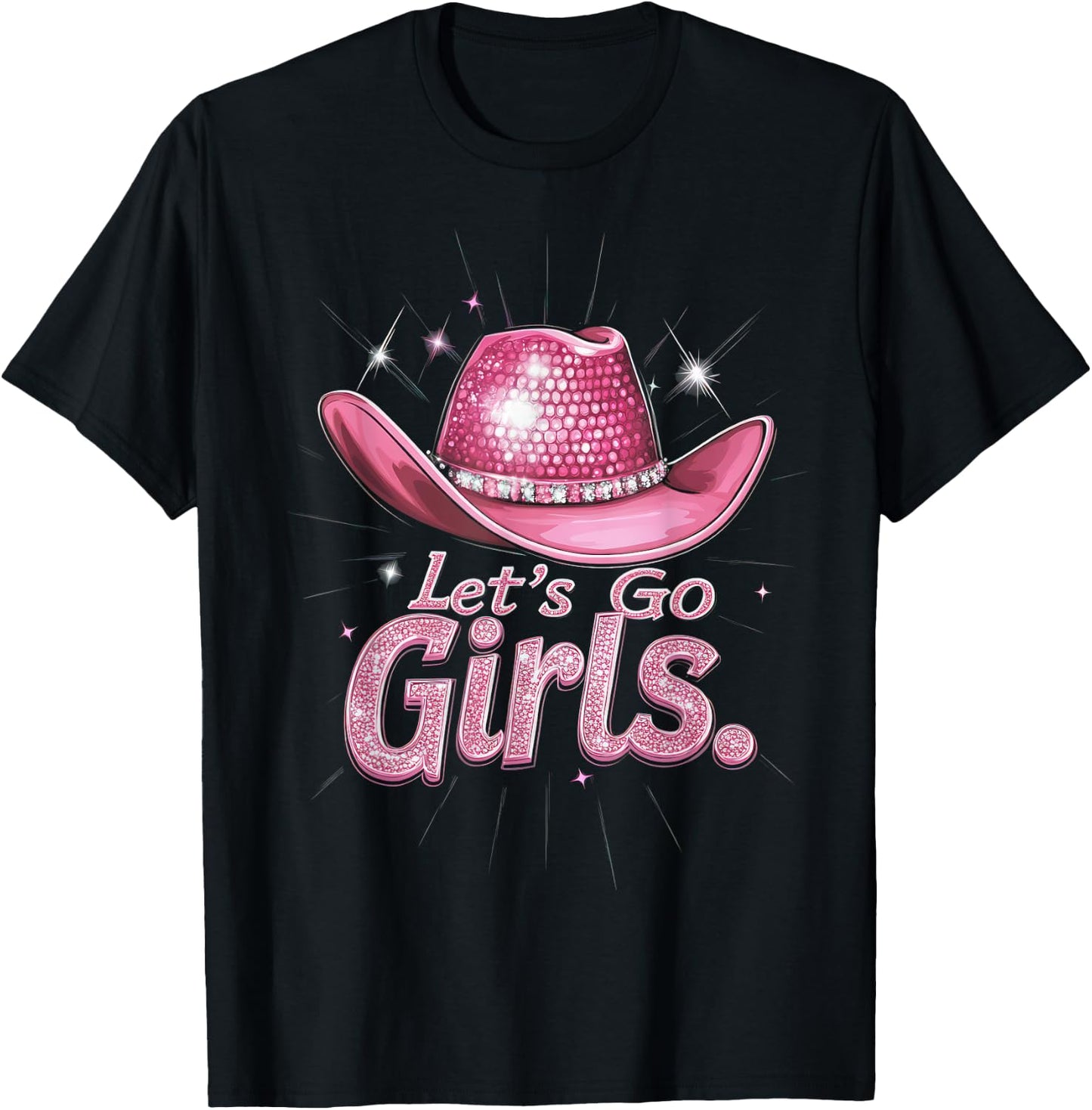 The Rodeo Cowgirl Fan Co. Western Cowgirl Rodeo Disco Retro Bachelorette Party T-Shirt - T-Shirt | Black