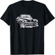 Cadillac Classic | Vintage | Black & White T-Shirt - T-Shirt | Black