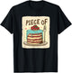 Piece of Cake Outfit -Adults Kids Black Small Modern City Cartoon Lightweight Classic Fit Short Sleeve T-Shirt - T-Shirt | Black