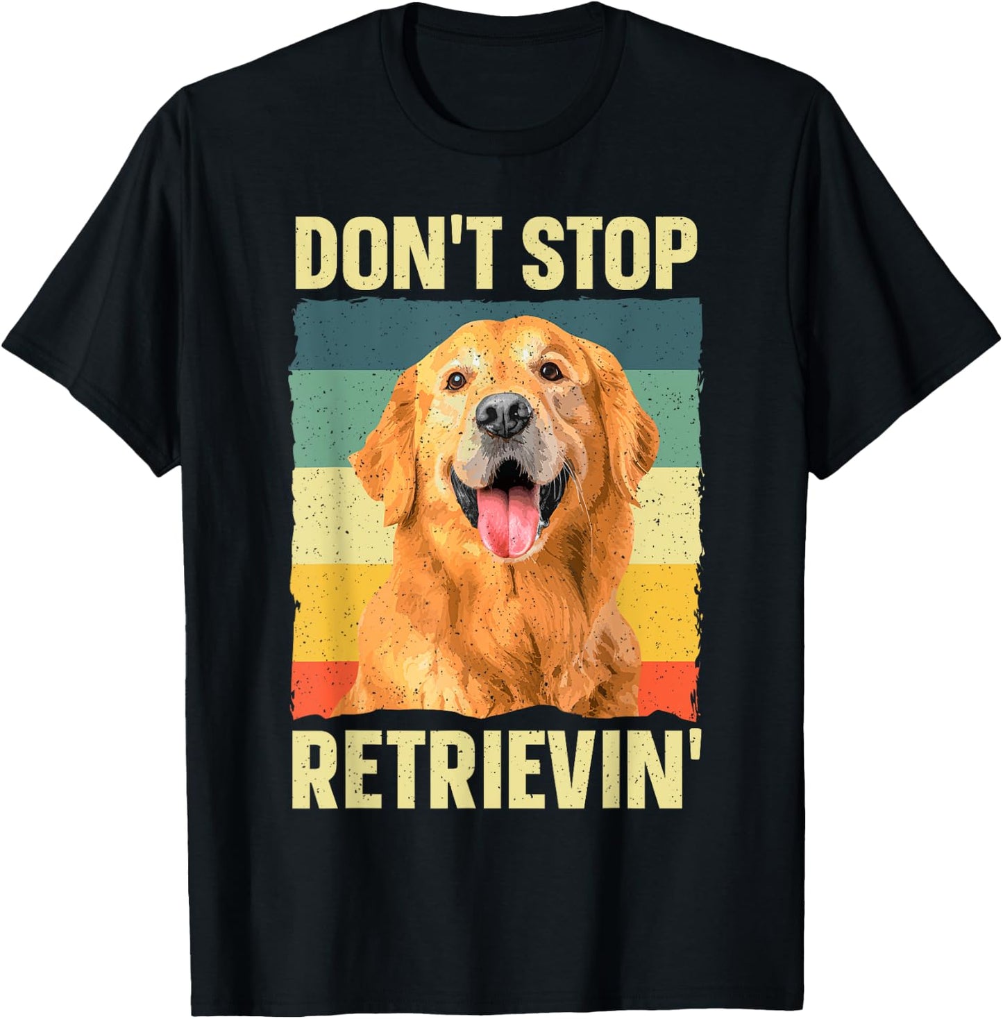 Golden Retriever Design Women Golden Retriever Lover T-Shirt - T-Shirt | Black