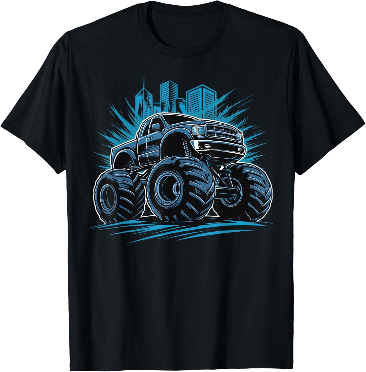 Monster Truck for toddlers Youth & Adults T-Shirt - T-Shirt | Black