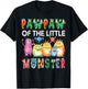 Pawpaw Of The Little Monster Kids 1St Birthday Party T-Shirt - T-Shirt | Black