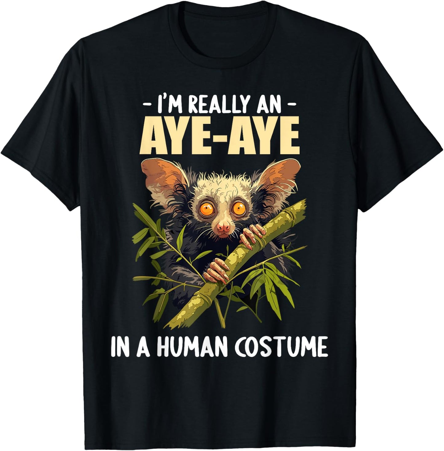 Aye-Ayes Lovers Aye-Aye T-Shirt - T-Shirt | Black
