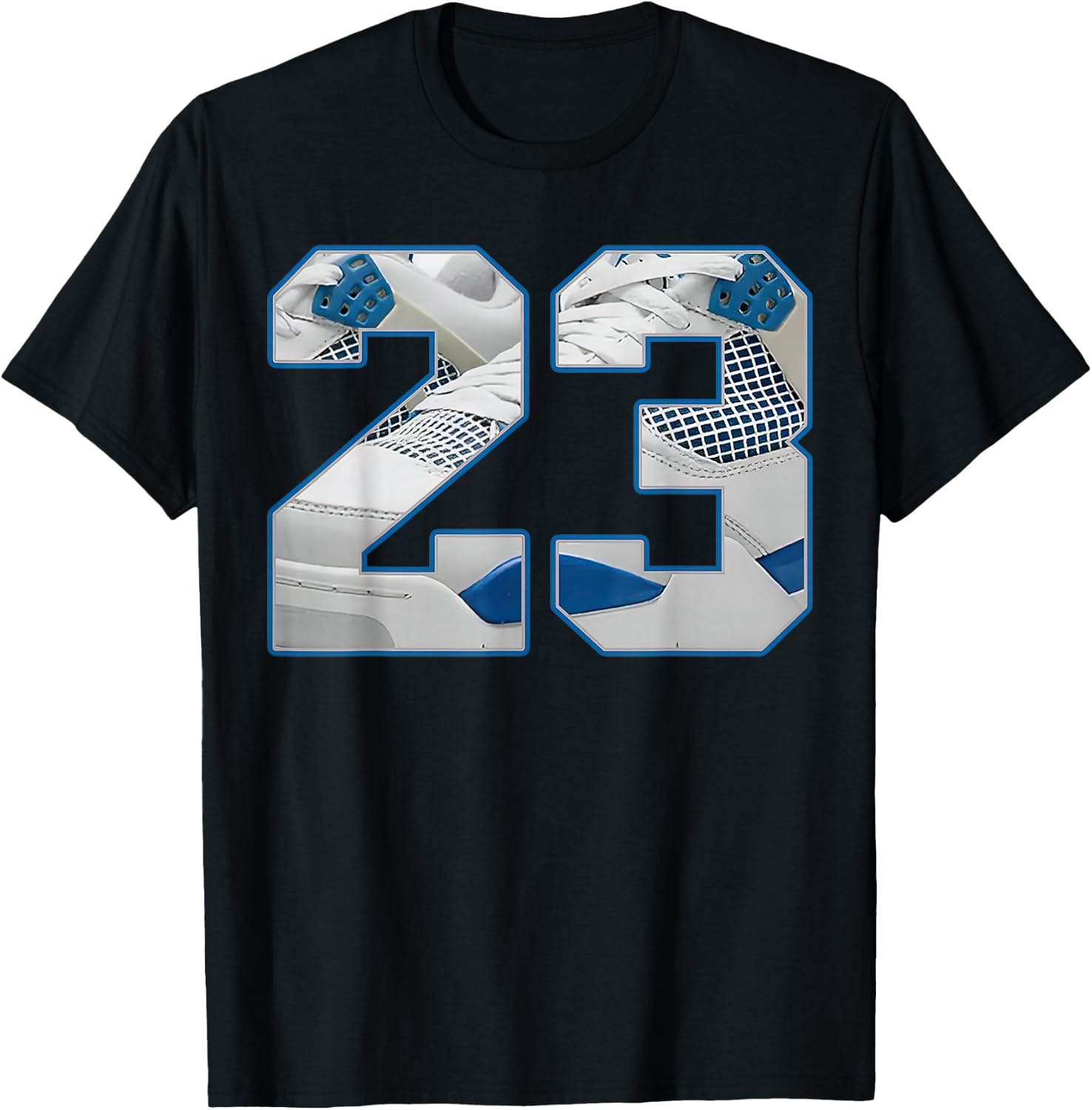 Number 23 Military Blue 4s Loser Lover Matching T-Shirt - T-Shirt | Black