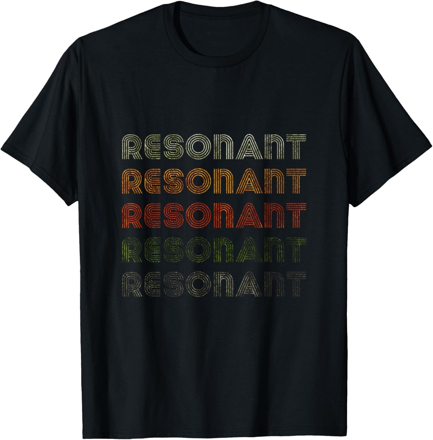 Love Heart Resonant Grunge Vintage Style Black Resonant T-Shirt - T-Shirt | Black