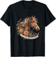 Just a Girl who loves Horses Riding Horseback T-Shirt - T-Shirt | Black