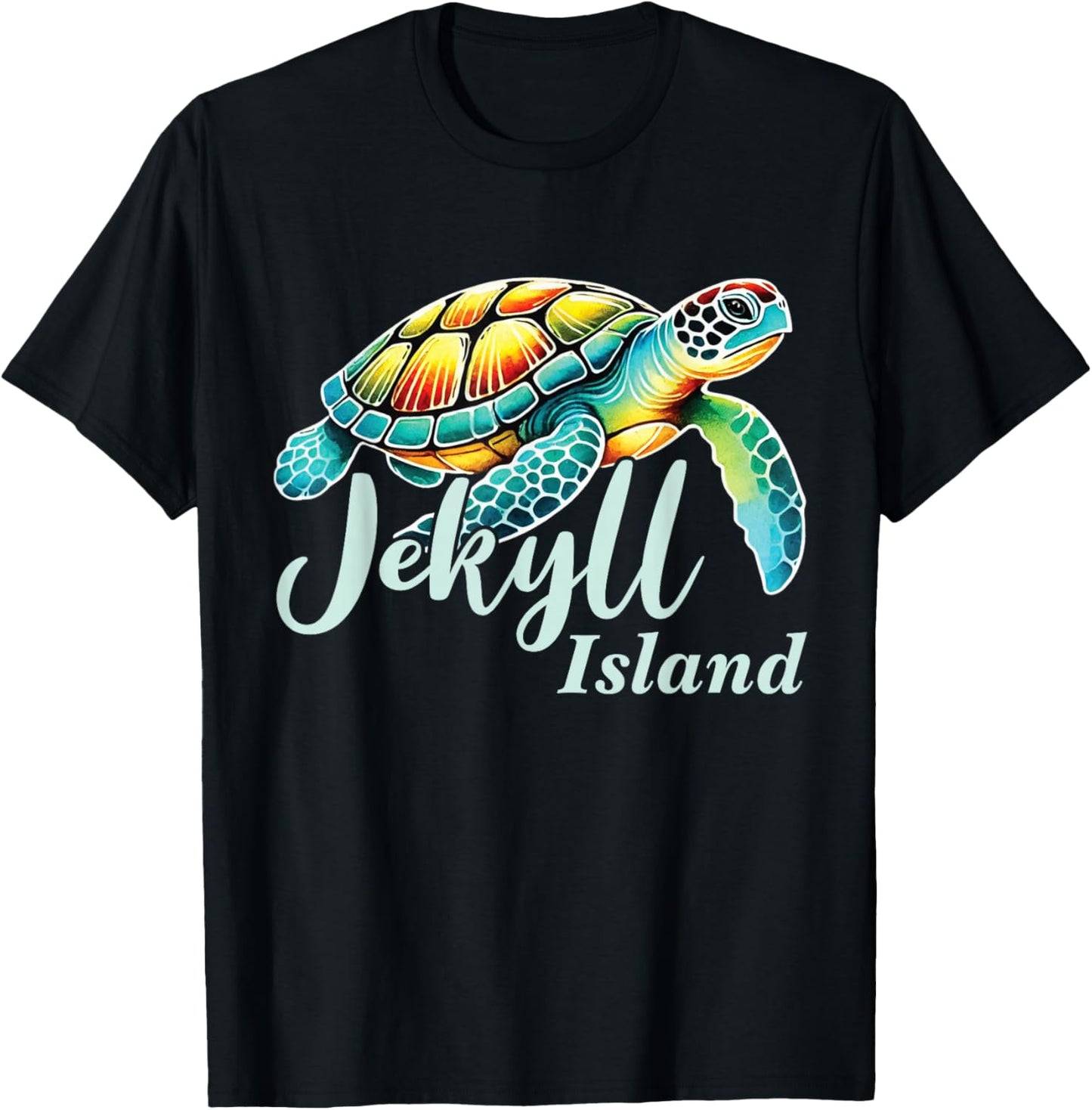 Jekyll Island Sea Turtle, Jekyll Island T-Shirt - T-Shirt | Black