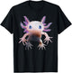 Axolotl Mexican Walking Fish Cute Amphibian Axolotl T-Shirt - T-Shirt | Black
