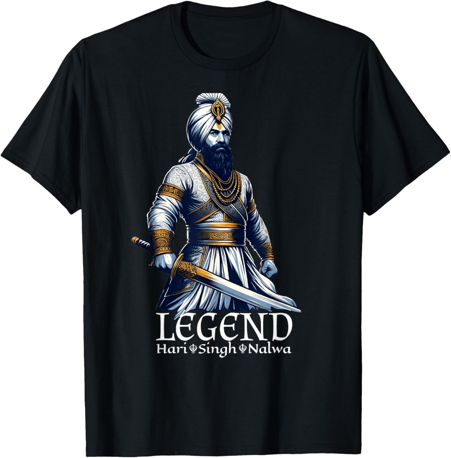 Sikh Hari Singh Nalwa Legend T-Shirt - T-Shirt | Black