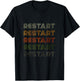 Love Heart Restart Grunge Vintage Style Black Restart T-Shirt - T-Shirt | Black