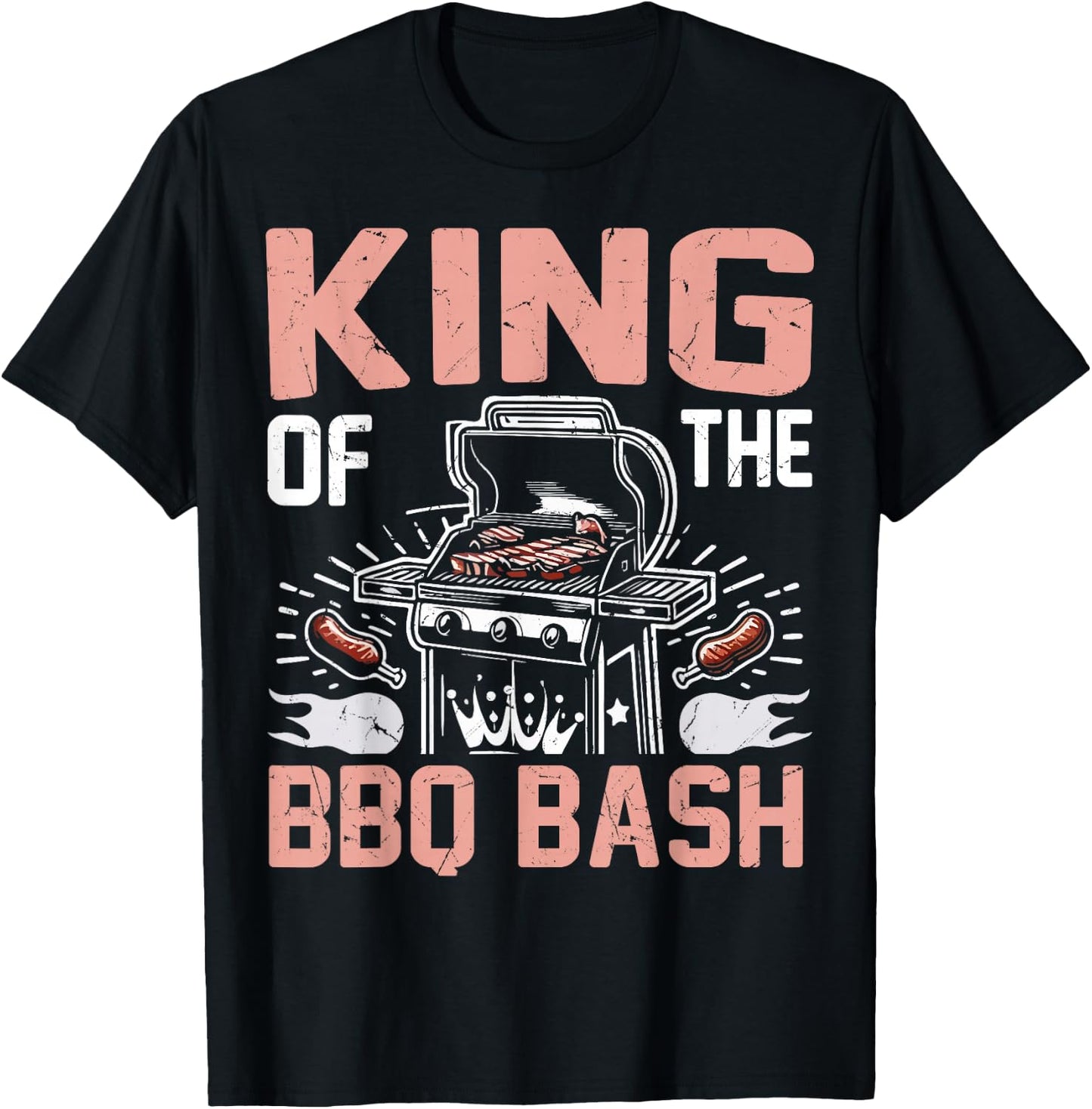 King of the BBQ Bash BBQ Party T-Shirt - T-Shirt | Black