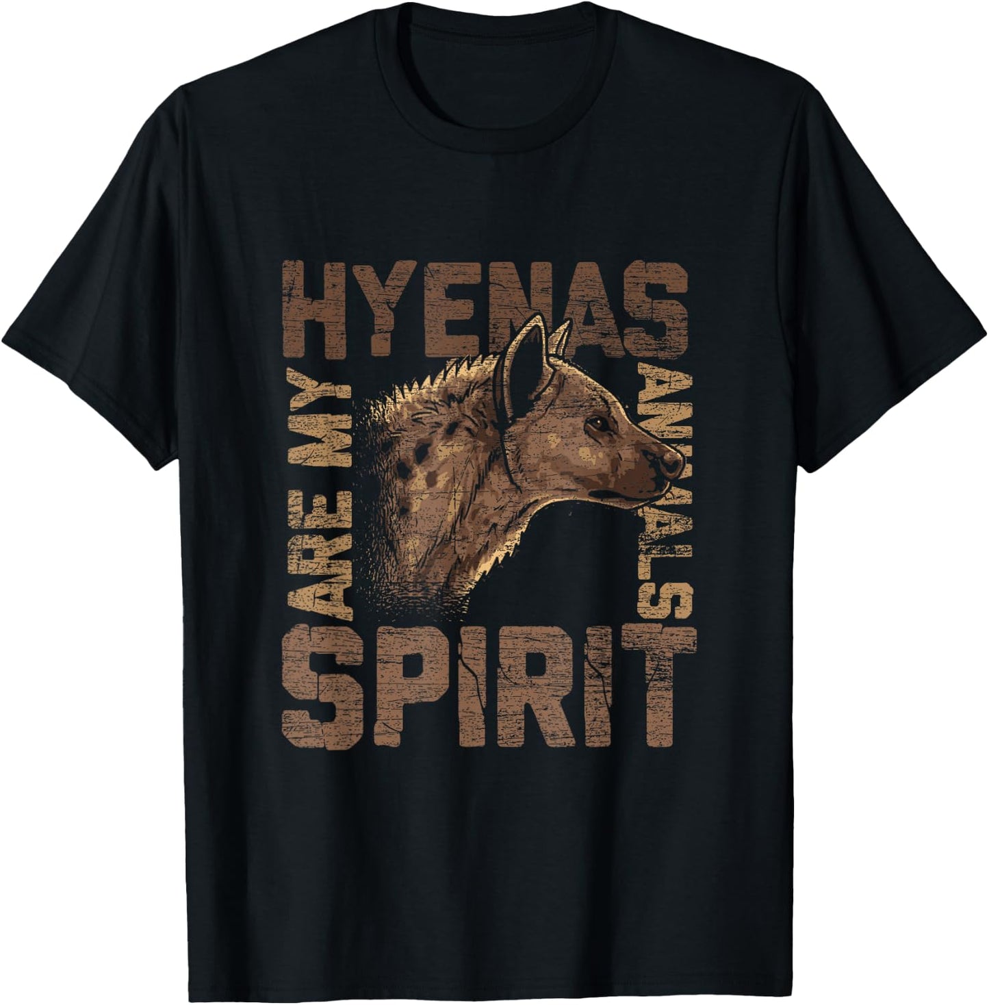 Hyenas are my spiritual animals Hyena T-Shirt - T-Shirt | Black