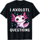 Funny I Axolotl Questions Retro Cute Toddler Boy Girl Kids T-Shirt - T-Shirt | Black