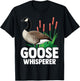 Canadian Goose Whisperer Funny Cute Bird Hunter T-Shirt - T-Shirt | Black