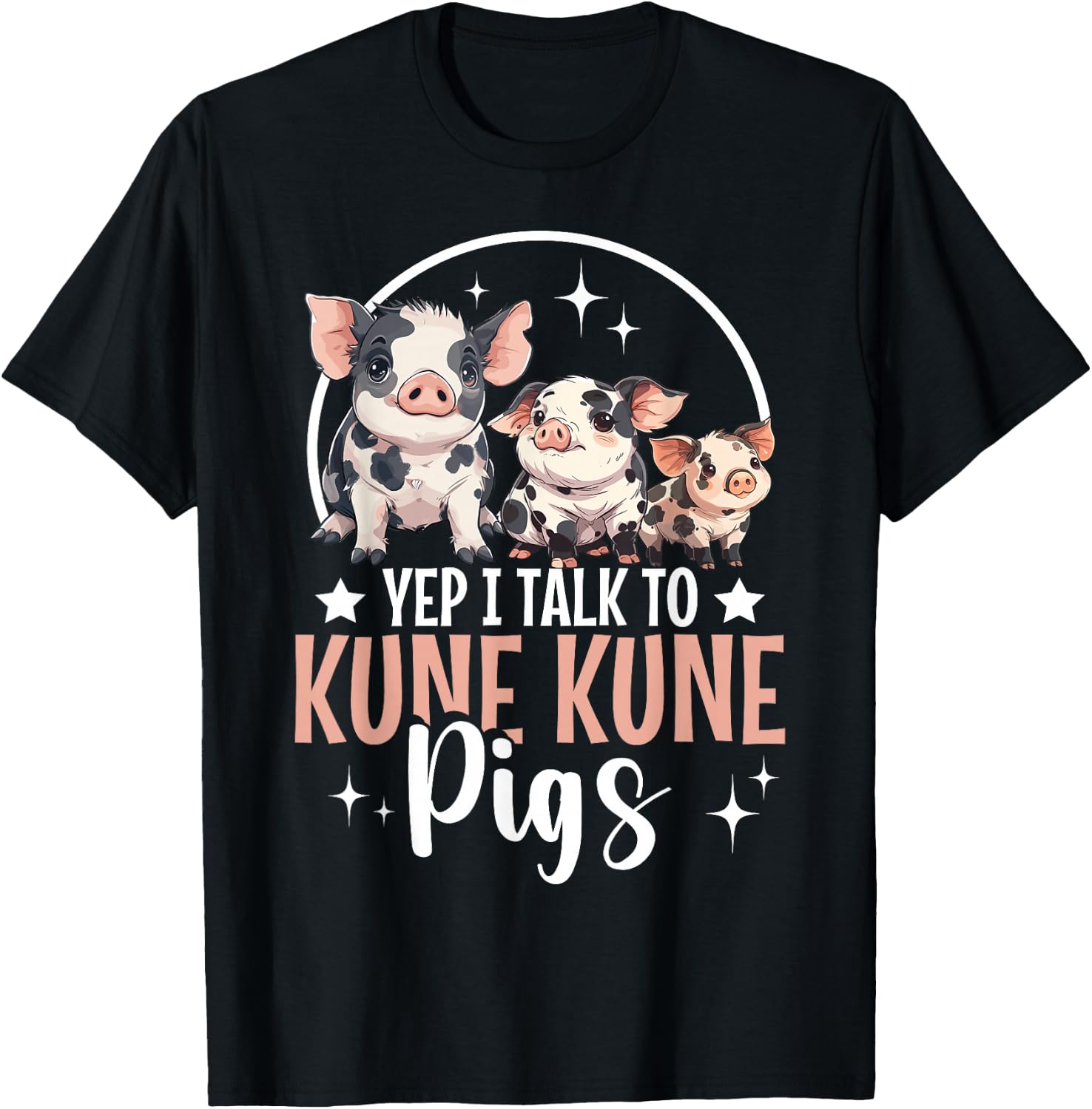 Kune Kune Pig Essentials Kunekune Pig Lover Kune Kune Mom T-Shirt - T-Shirt | Black