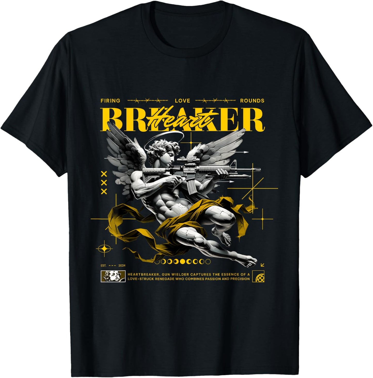 Heart Breaker Vivid Sulfur 4s Matching Women T-Shirt - T-Shirt | Black