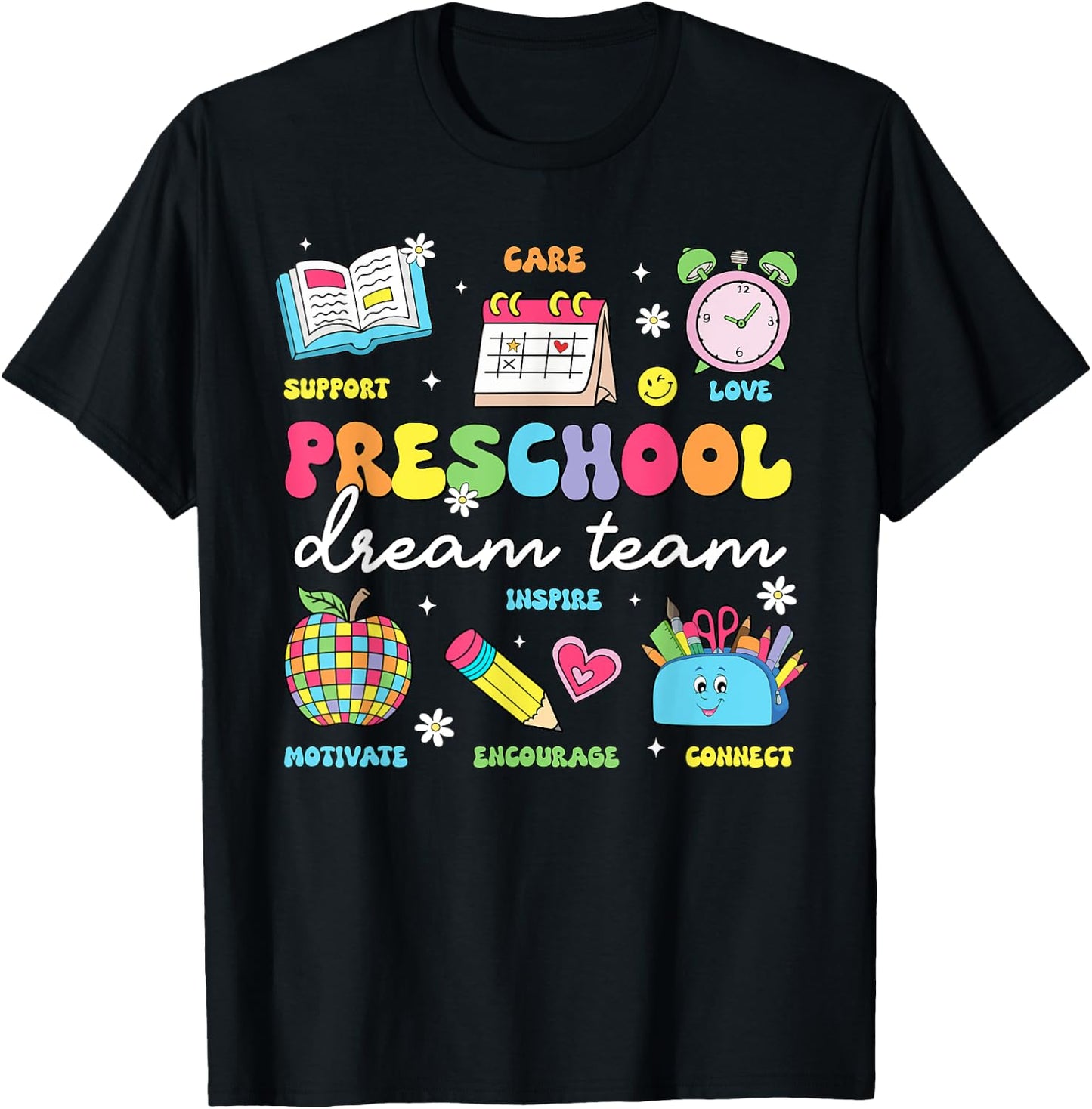Preschool Dream Team Back To School Teachers Preschool T-Shirt - T-Shirt | Black