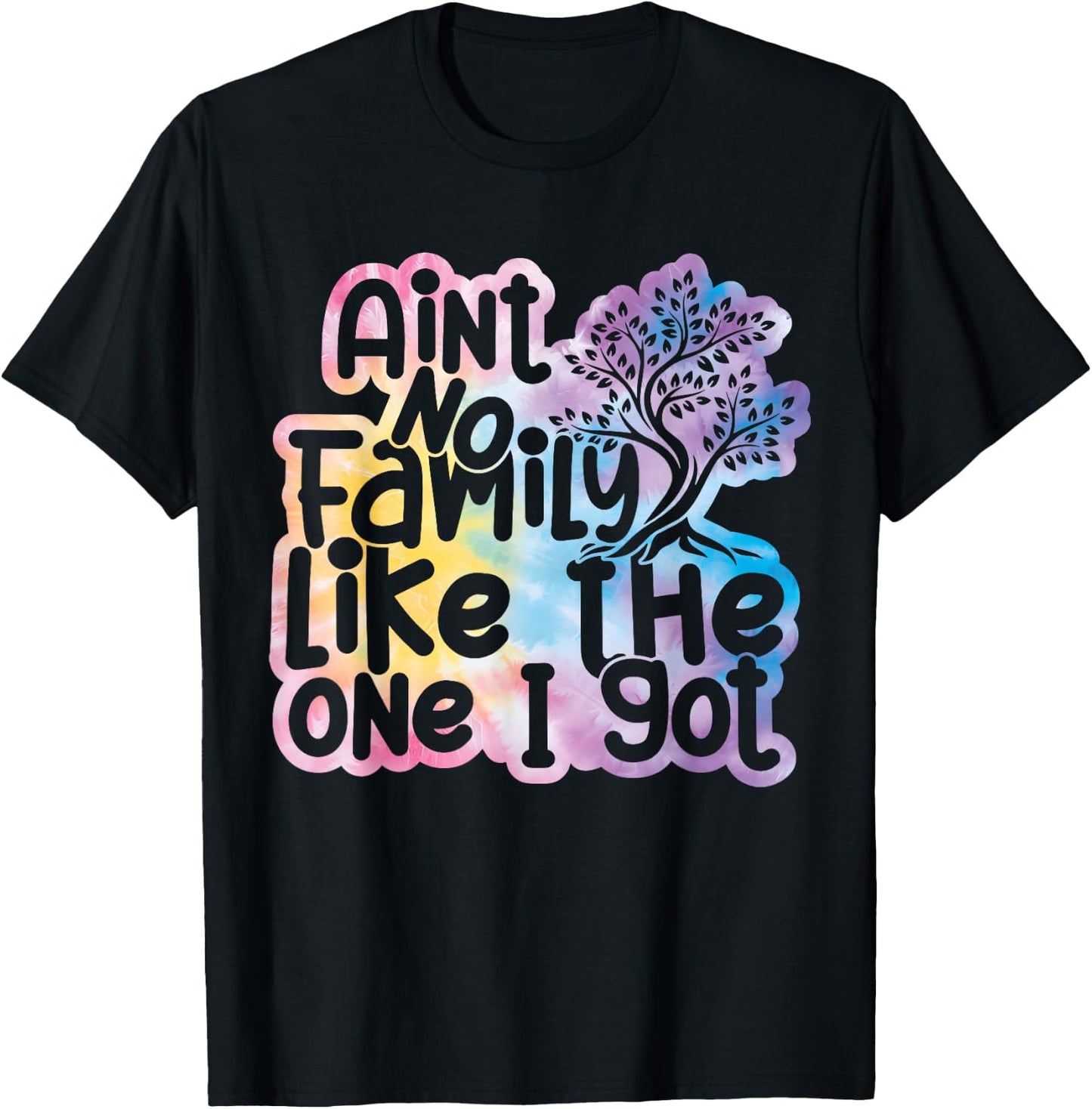 Ain't No Family Like The One I Got Funny Family Reunion 2026 T-Shirt - T-Shirt | Black