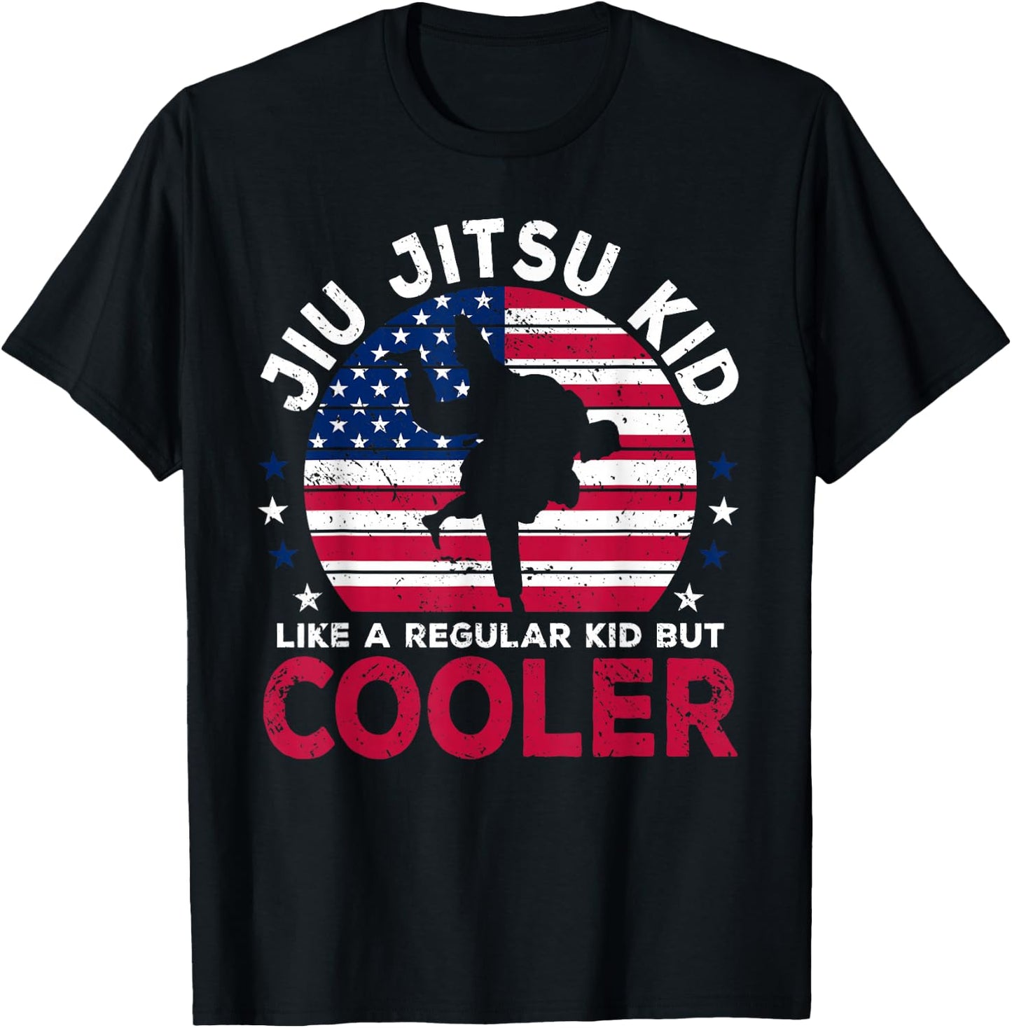 Jiu Jitsu Kid Martial Art Funny American Brazilian Jiu-Jitsu T-Shirt - T-Shirt | Black