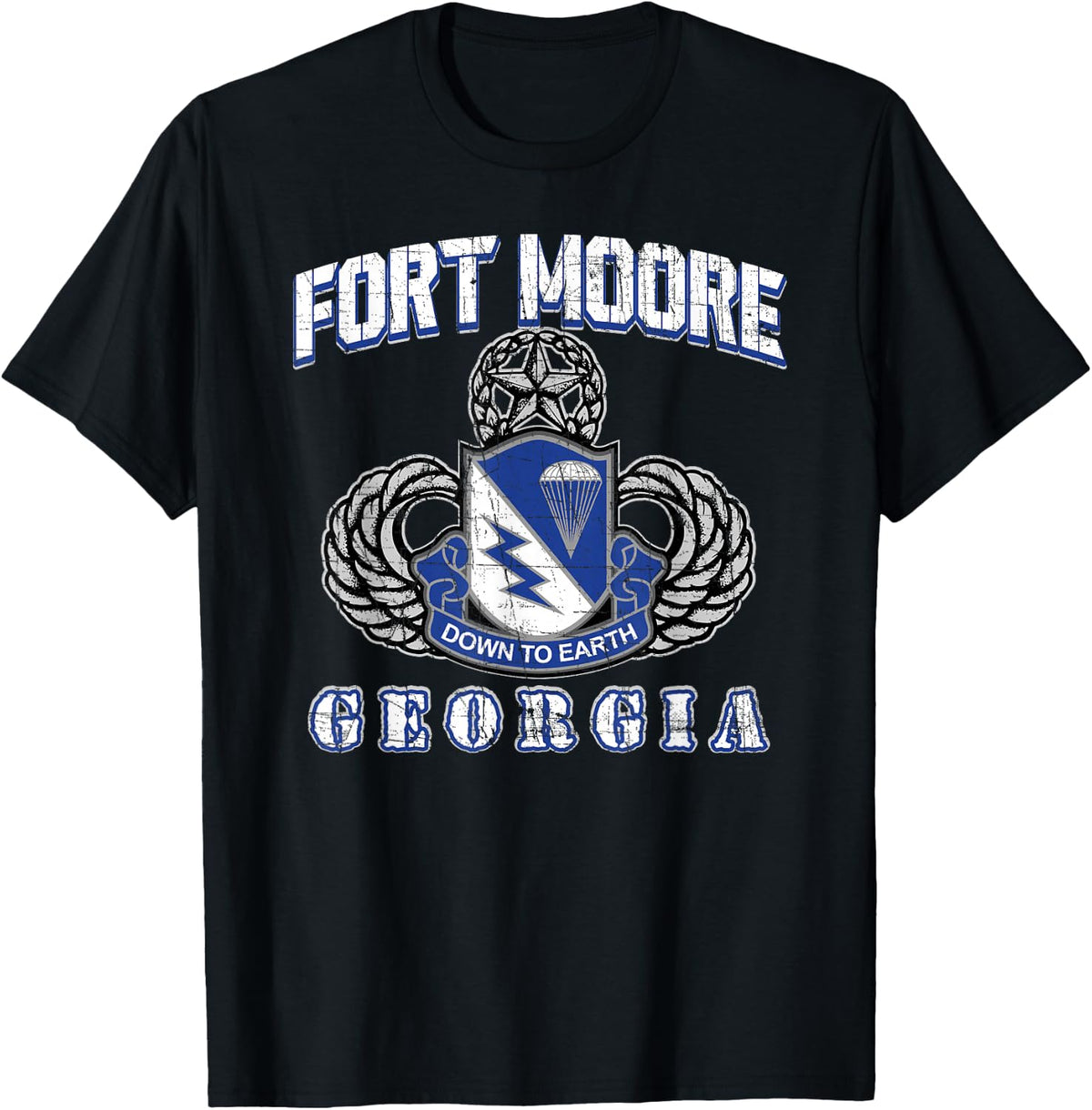 American Marauder:Fort Moore 507th Airborne T-Shirt - T-Shirt | Black