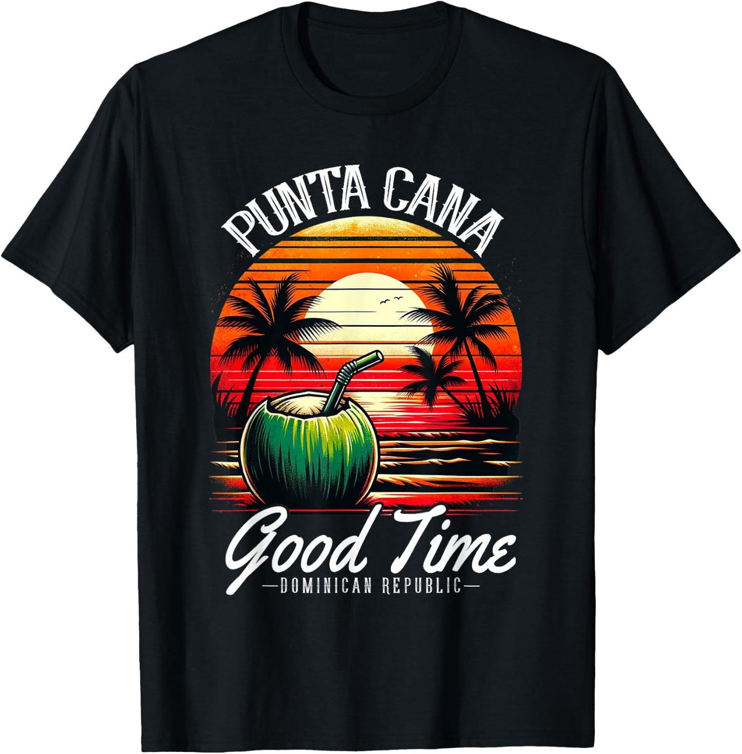 Punta Cana Family Vacation Shirt Dominican Republic Beach Men Women Girls Kids T-Shirt - T-Shirt | Black