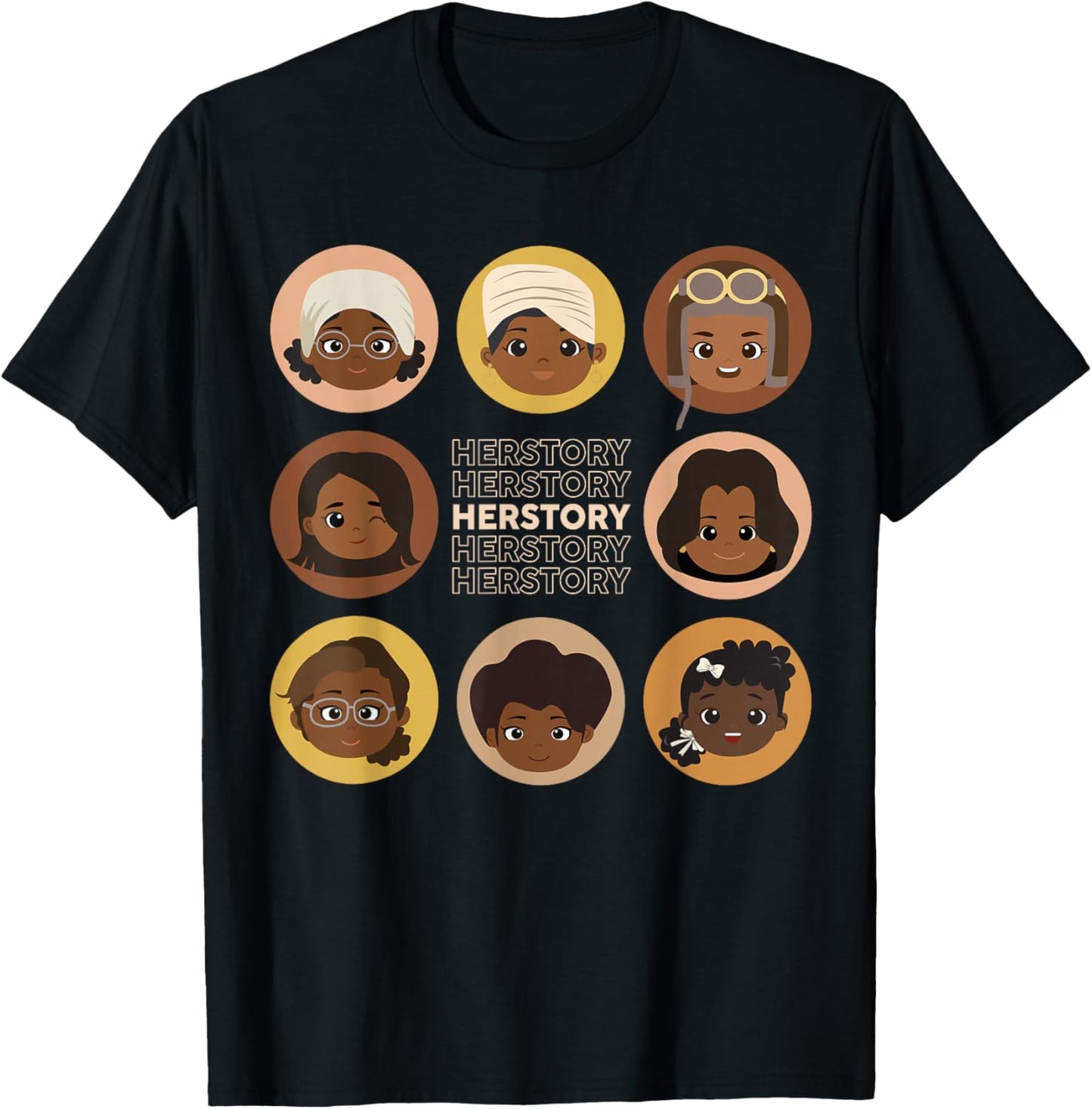 Herstory African American Black History Month Pride Kids T-Shirt - T-Shirt | Black