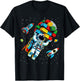 Master Builder Space Astronaut Building Blocks Bricks Boys T-Shirt - T-Shirt | Black