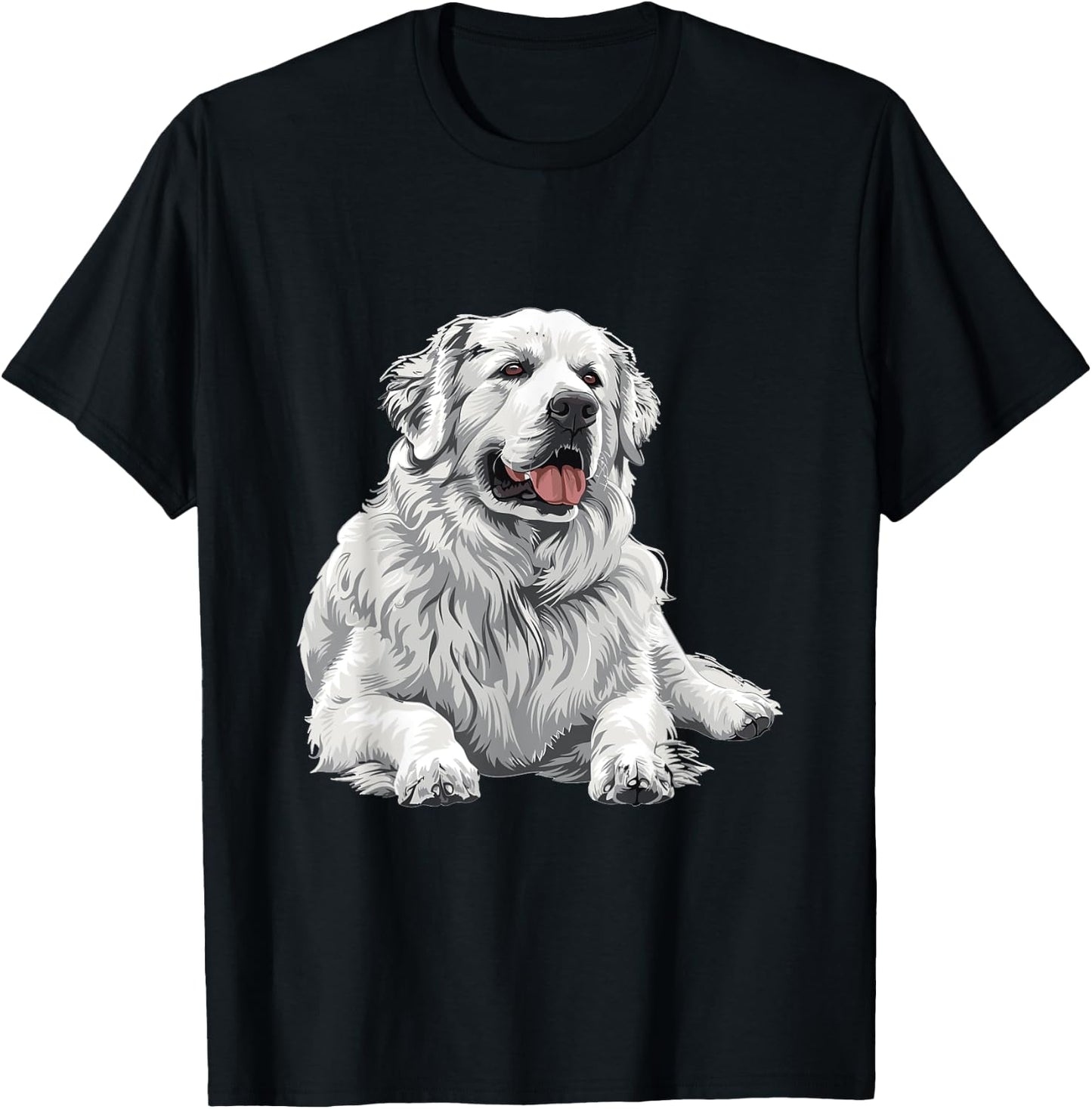 Great Pyrenees Dog Breed Graphic T-Shirt - T-Shirt | Black