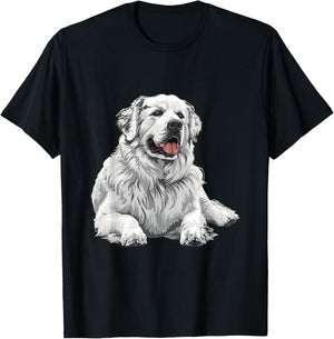 Great Pyrenees Dog Breed Graphic T-Shirt - T-Shirt | Black