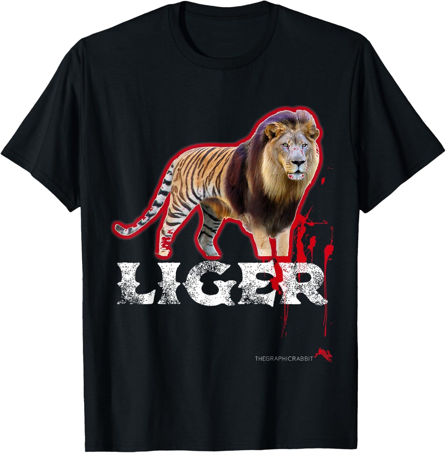 Liger Shirt Tiger Lion Beast T-Shirt - T-Shirt | Black
