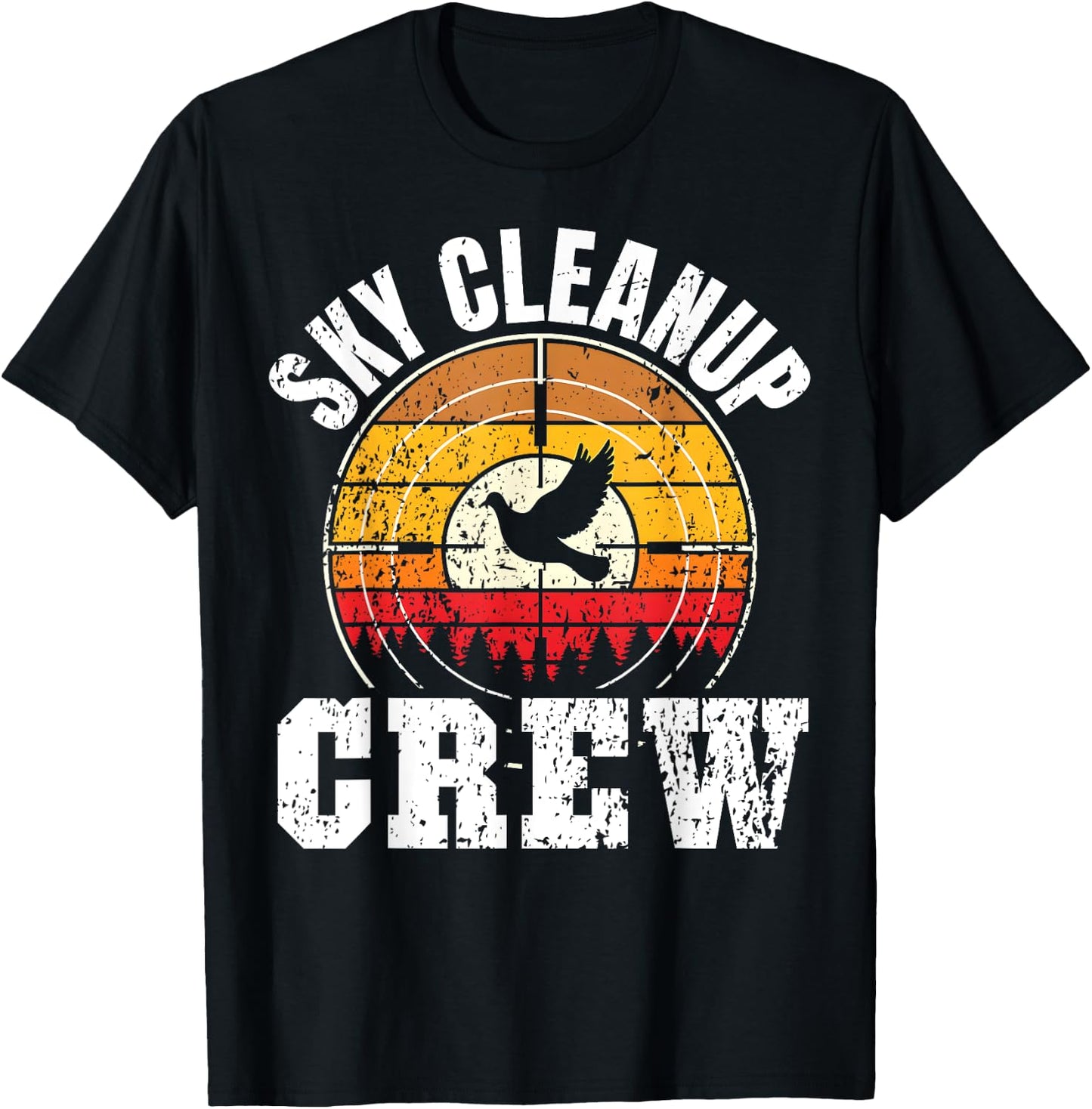 Dove Hunting Doves Sky Cleanup Crew Dove Hunter T-Shirt - T-Shirt | Black