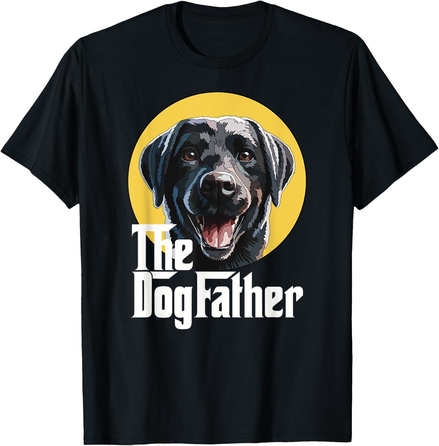 The Dog Father Black Labrador Retriever Lab Dad Daddy Girls Kids T-Shirt - T-Shirt | Black