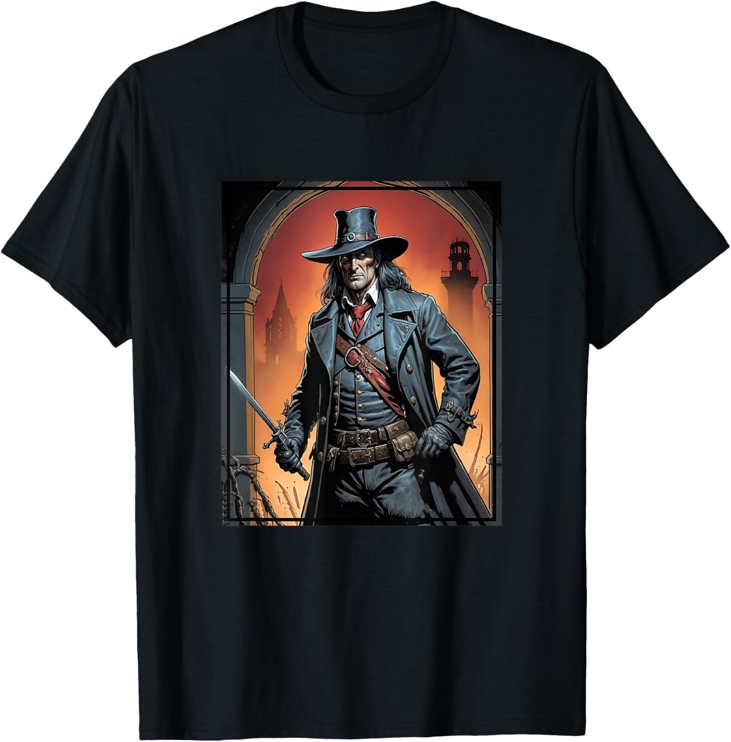 Van Helsing The Vampire Slayer Portrait T-Shirt - T-Shirt | Black
