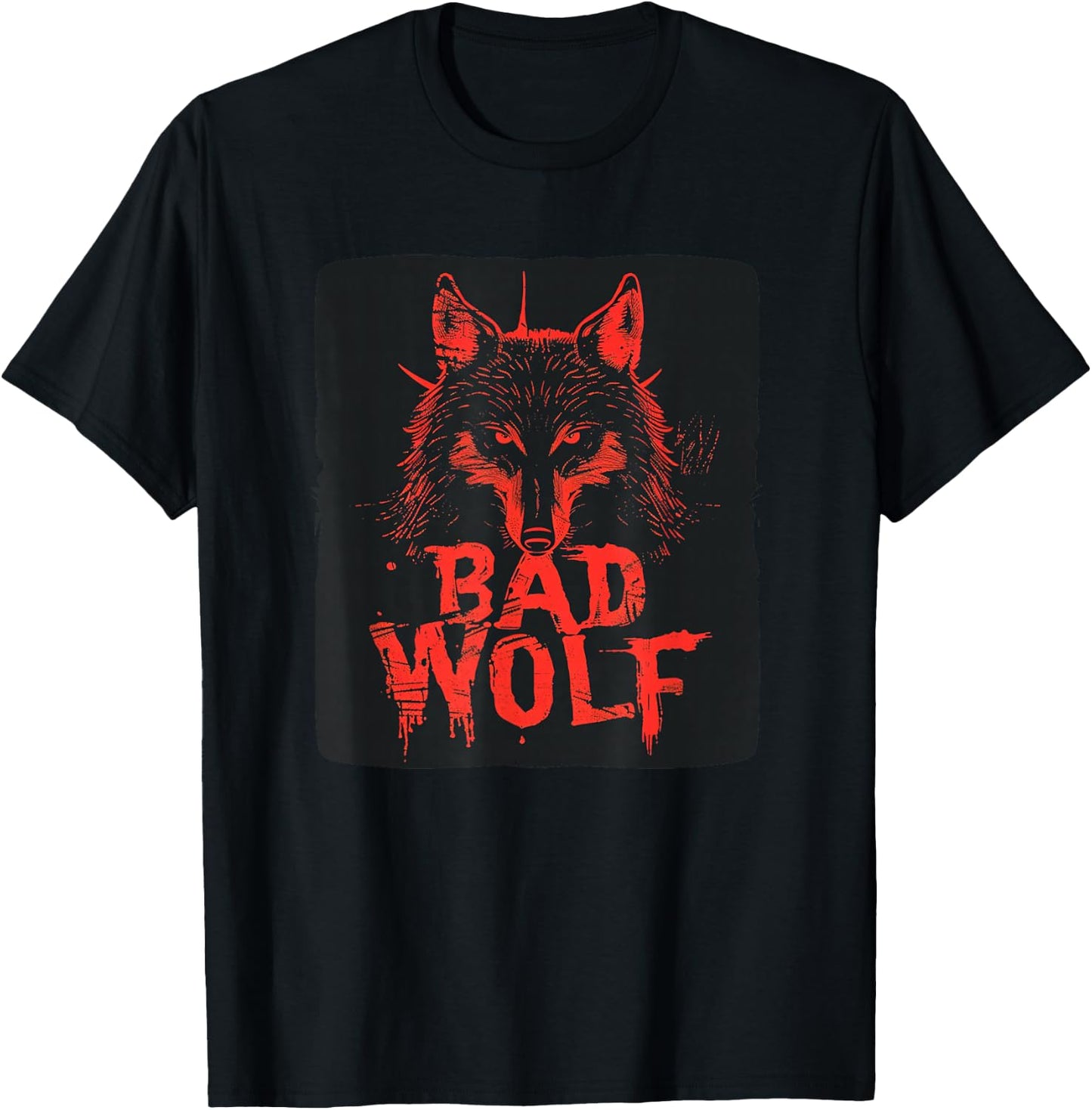Cool Halloween Wolf Costume for Bad Wolf Lovers T-Shirt - T-Shirt | Black