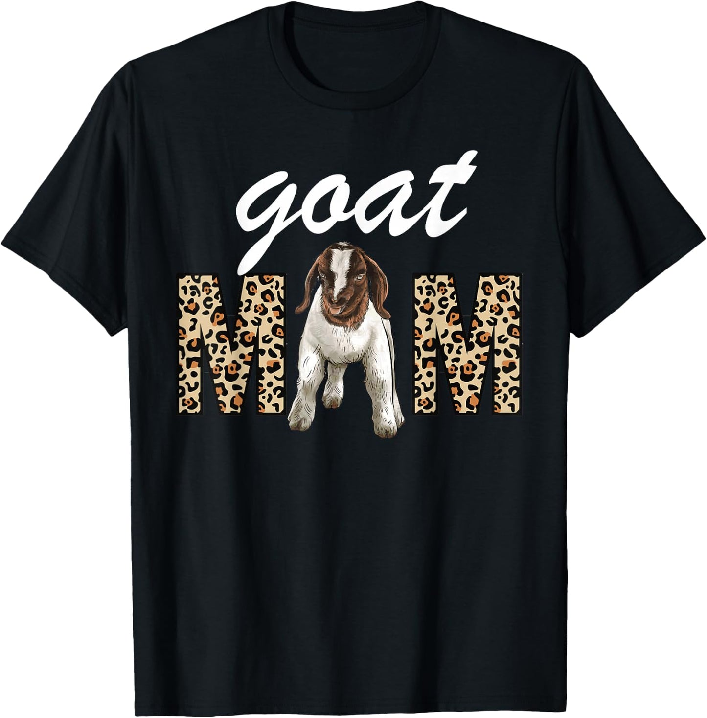 Show Boer Goat mom leopard, Boer Goat mom T-Shirt - T-Shirt | Black