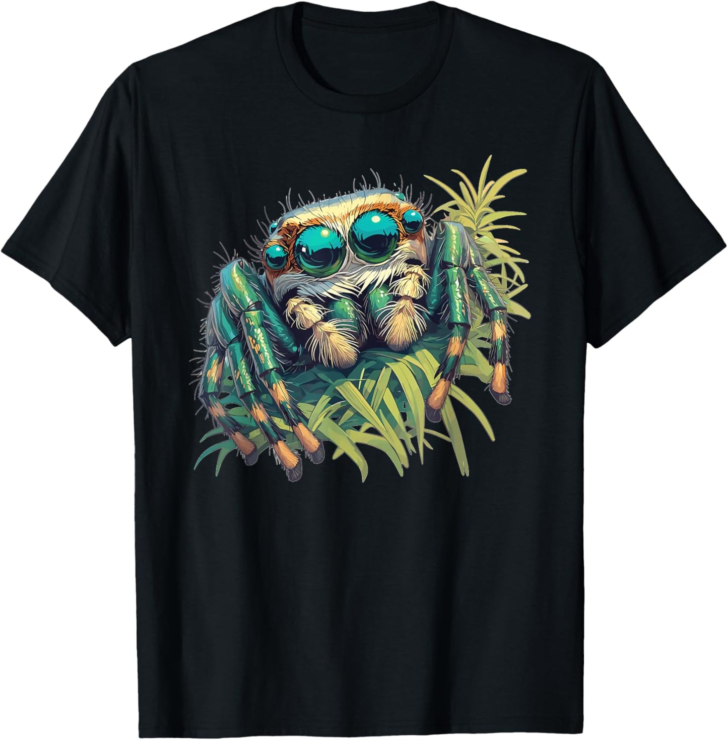 Jumping Spiders Jumping Spider T-Shirt - T-Shirt | Black