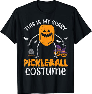 This Is My Scary Pickleball Costume Halloween Men Women Kids T-Shirt - T-Shirt | Black