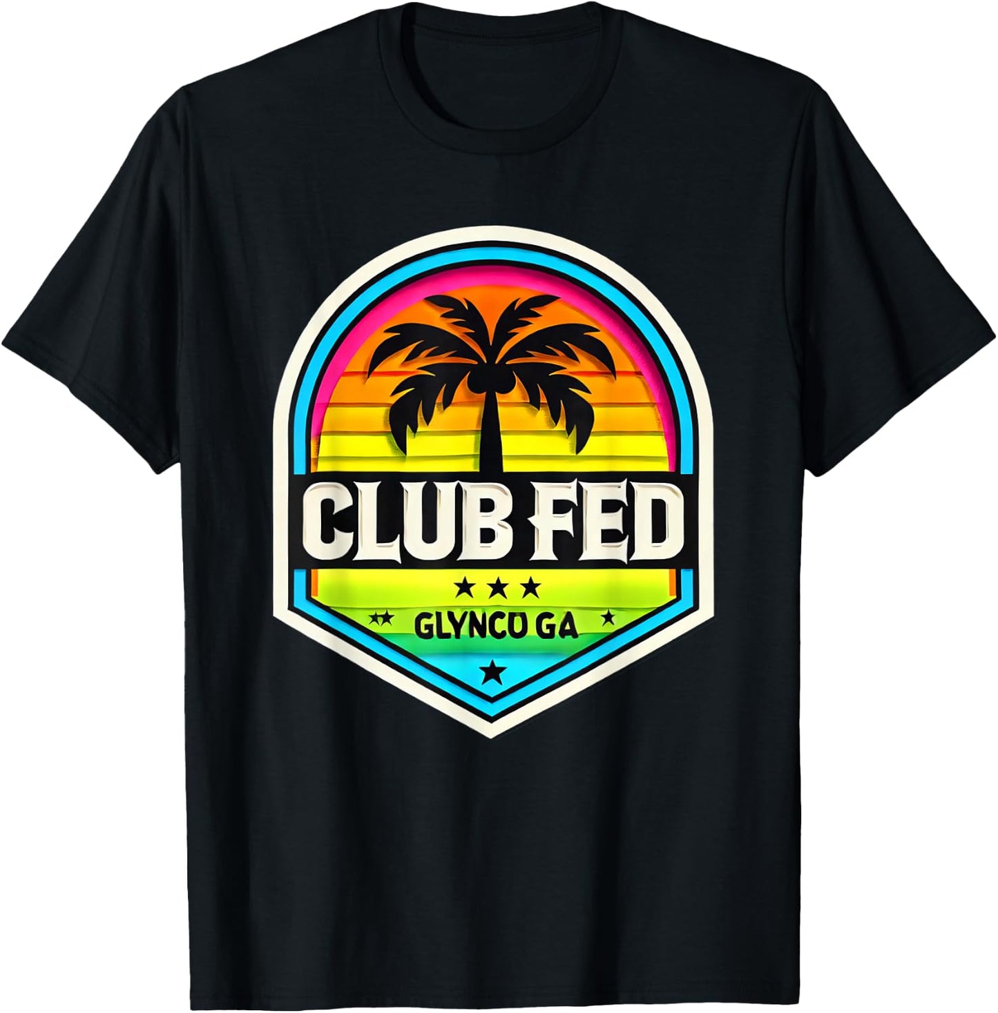 Federal Law Enforcement Training - Club Fed - Glynco GA T-Shirt - T-Shirt | Black