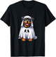 Cute Halloween Rottweiler Dog as Ghost Dog Owner Dogs T-Shirt - T-Shirt | Black