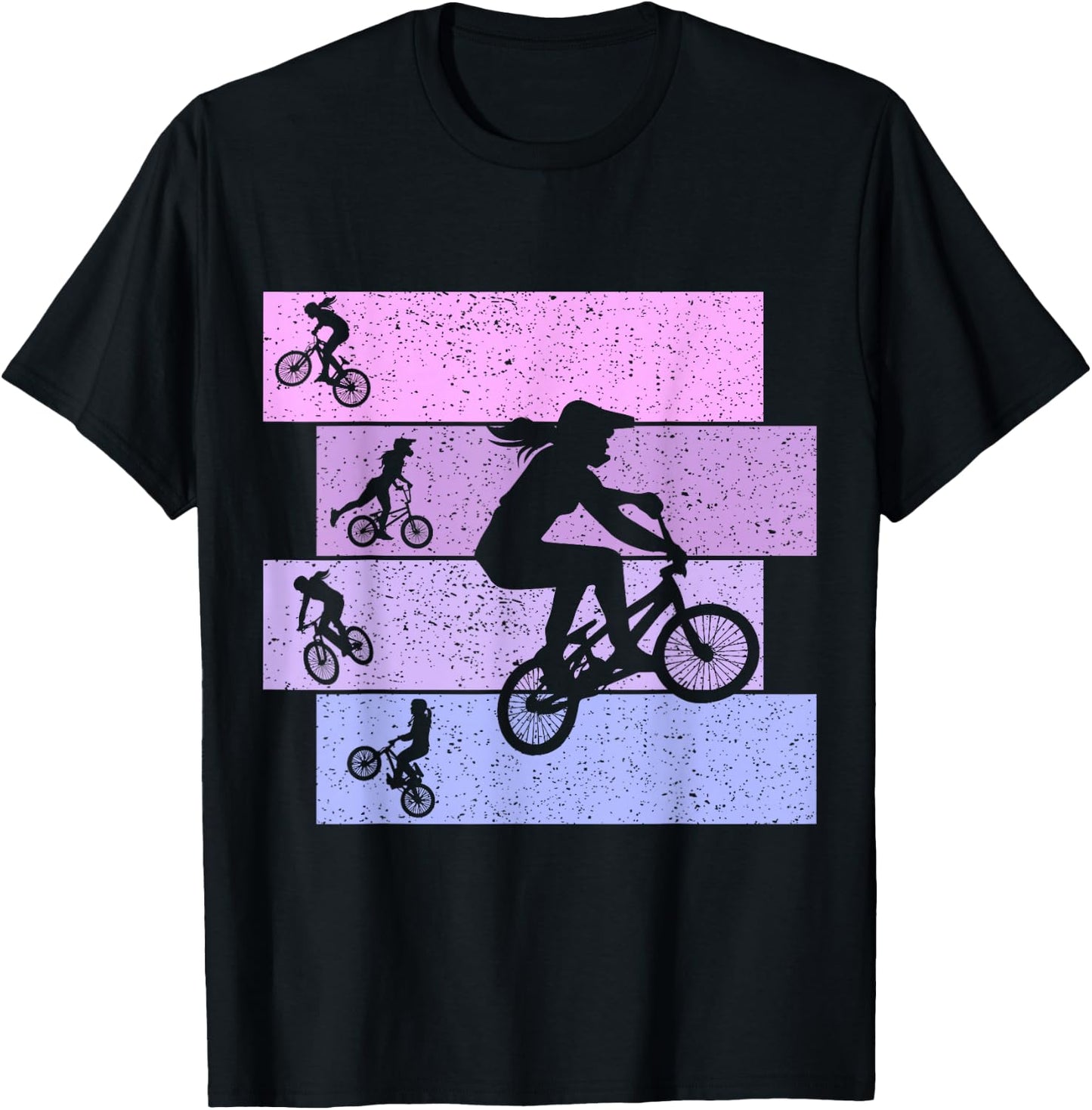BMX Girls' Bike Children Women T-Shirt - T-Shirt | Black